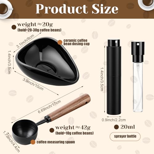 Kit de 3 accesorios Barista con taza medidora cerámica miniatura 2