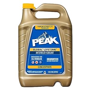 PEAK Global Lifetime Concentrate Antifreeze and Coolant for All Vehicles, 1 Gal.