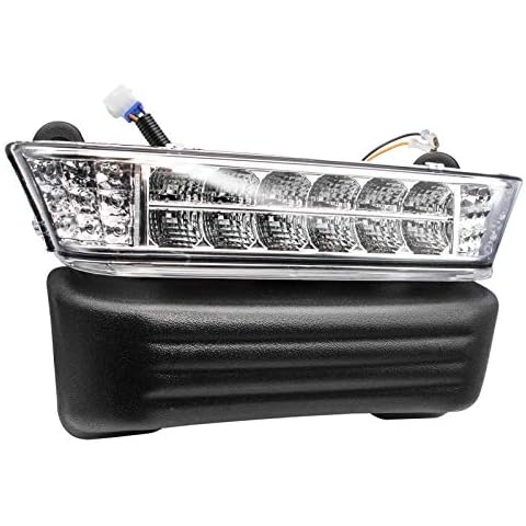 CLUBRALLY Club Car Precedent Led Headlight with Bumper Electric Replacement or Upgrade for 2004-Up Golf cart Cover