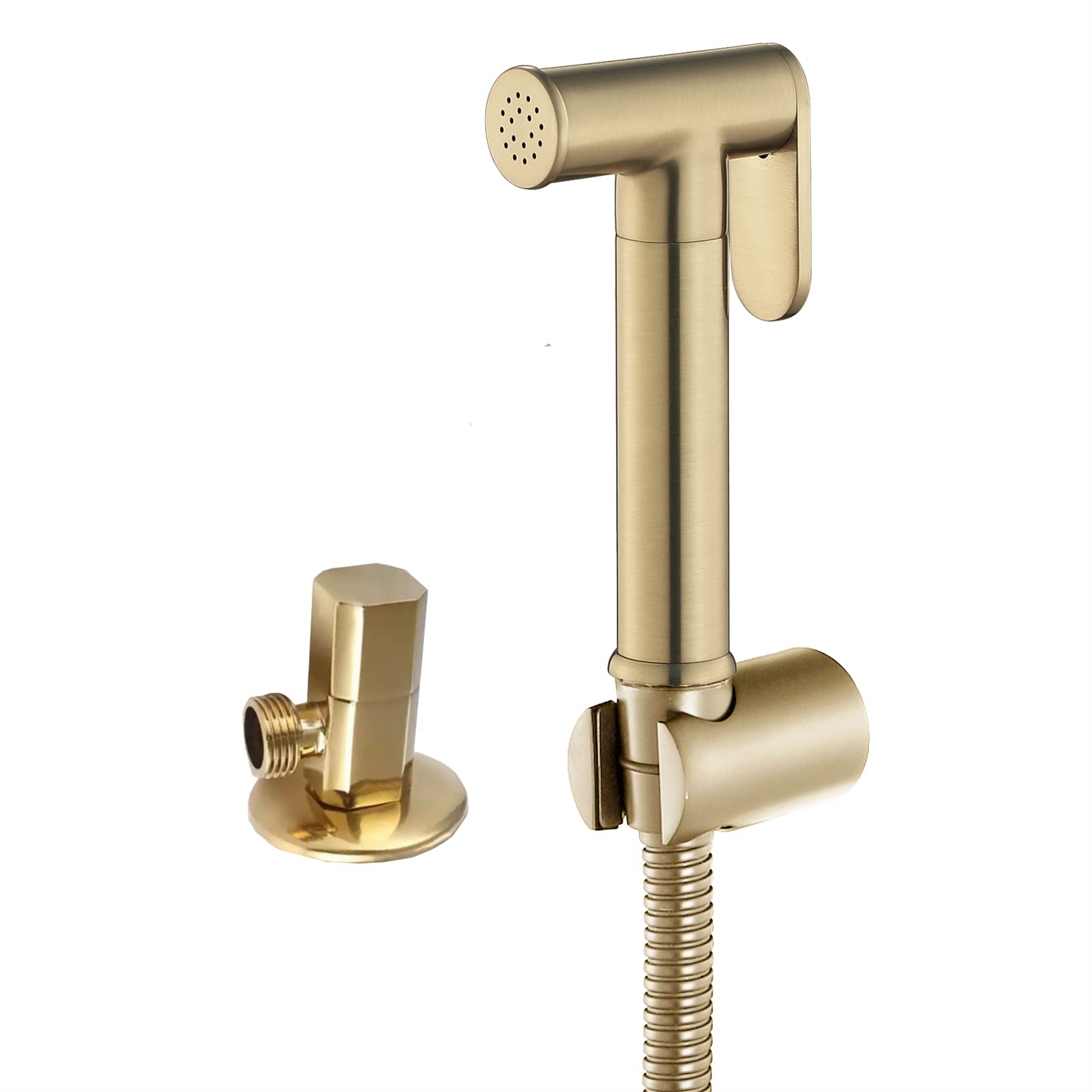 YJYJY Bidet Sprayer for Toilet, Handheld Cloth Diaper Sprayer, Bathroom Jet Sprayer Kit Spray Attachment with Hose and Shower Angle Valve
