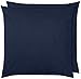 Amazon Basics Taies d'oreiller en microfibre Bleu marine - Lot de 2