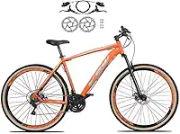 Bicicleta Aro 29 Ksw Xlt Alumínio 24v Freio a Disco Hidraulico Garfo Suspensão com Pneu Faixa Bege