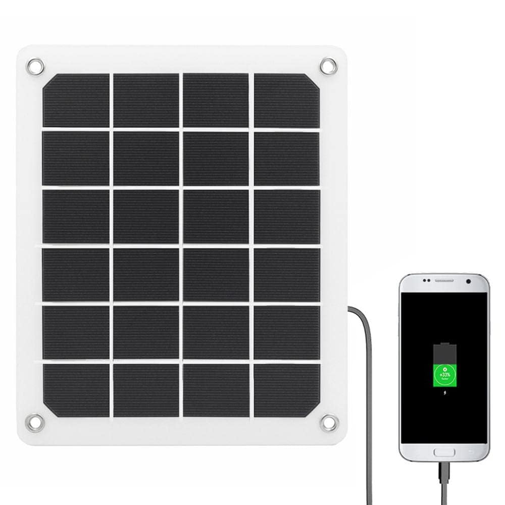 Chargeur de panneau solaire USB 5v pour randonnée et camping sauvage