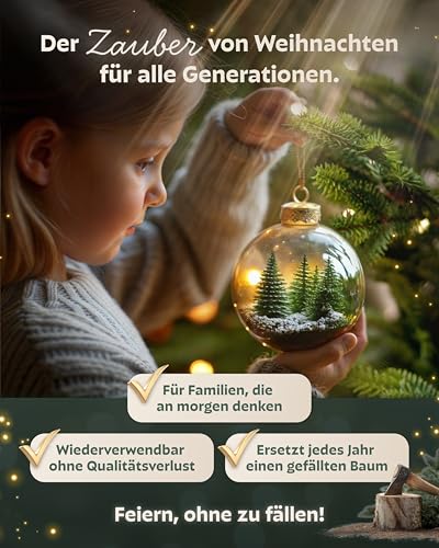 Håvn ® Künstlicher Weihnachtsbaum 180 cm Livgrön – Nordmanntanne aus 100% PE-Spritzguss, über 2.400 Spitzen… – Ansicht 5