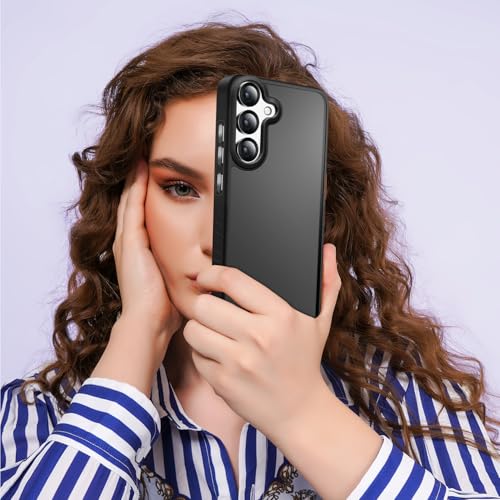 Image of KARWAN️ Shockproof Back Case Cover for Samsung Galaxy S24 Plus | Camera Protection Bump |Shockproof Back Case Cover for Samsung Galaxy S24 Plus - Black