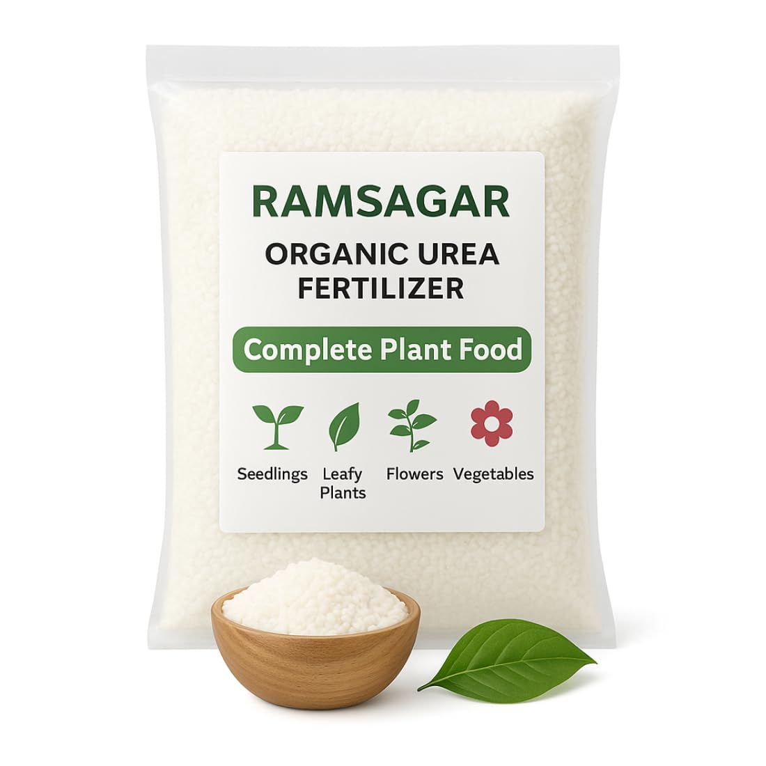 Urea Fertilizer for Plants | Water Soluble Plant Food | Nitrogen Rich | 900g x 2