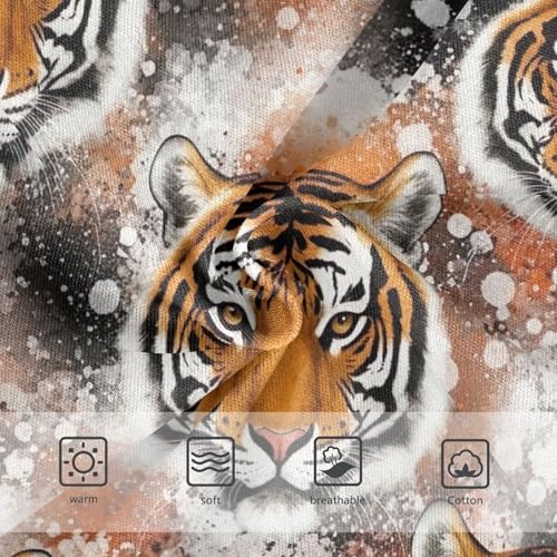 Cotton Toddler Girls Underwear Watercolor Tigers Winter Snow Little Girl Panties Print Briefs Girls Undies 2t3