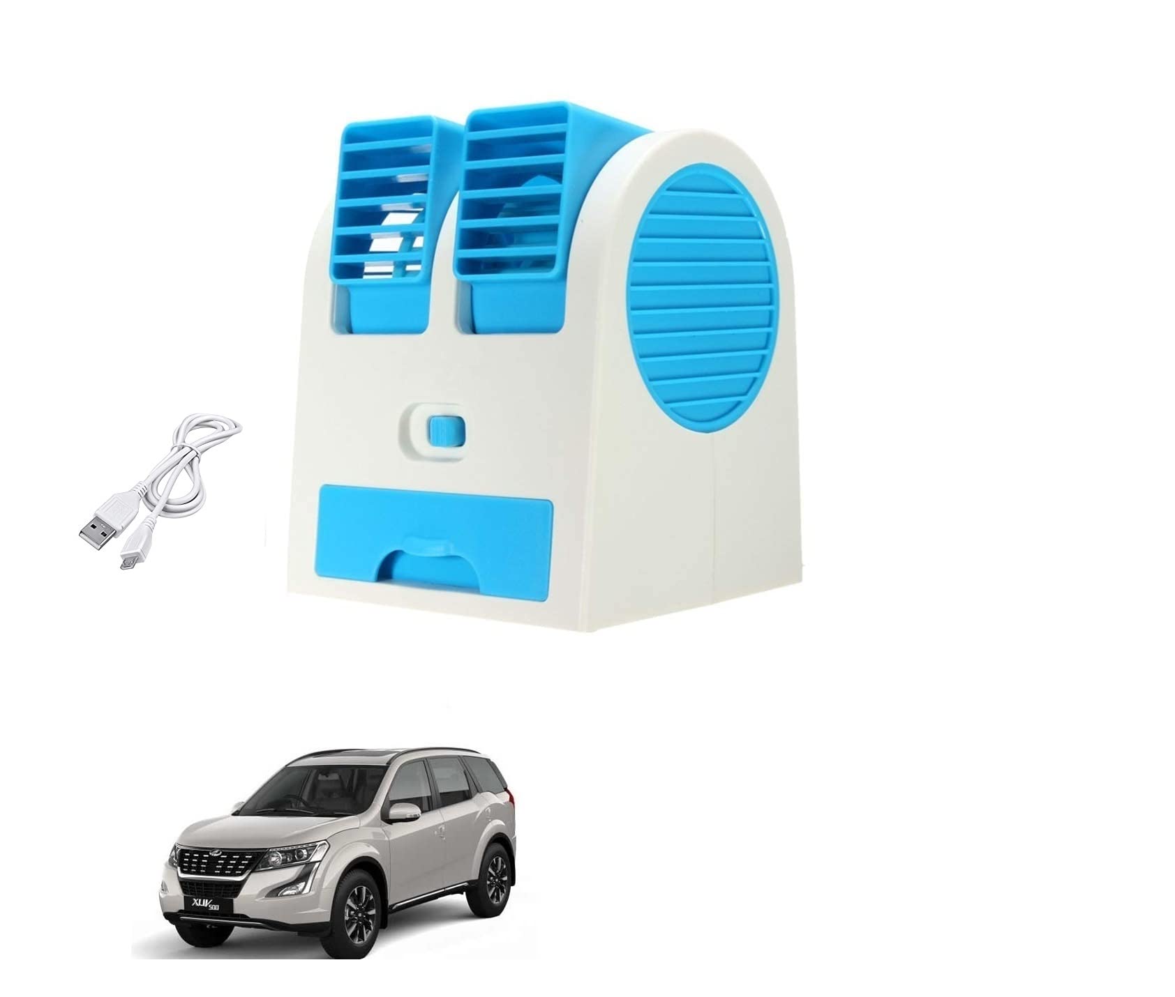 AUTOADDICT Auto Addict Car FAN Mini AC USB/Battery Operated Mini Water Car Fan Air Cooler Dual with Ice Chamber For Mahindra XUV 500 (B0C1P58MQZ) Amazon Price History, Amazon Price Tracker