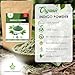 Cosmic Element Organic Indigo Powder for Hair – Natural Indigo Hair Dye for Men & Women | Non-GMO, Vegan Color Boosting Powder for Growth | Great for Soap Making & DIY Beauty – 16 oz