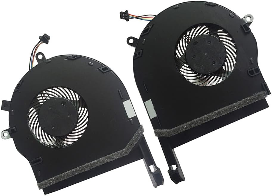 CPU GPU Cooling Fans Intended for Asus TUF Gaming FX504 FX504G FX504GD FX504GE FX504GM FX504FE FX504GB FX80 FX80GD FX80GE FX80GM ZX80G ZX80GD GTX1050 Series Laptop Replacement Fan (1 Pair)