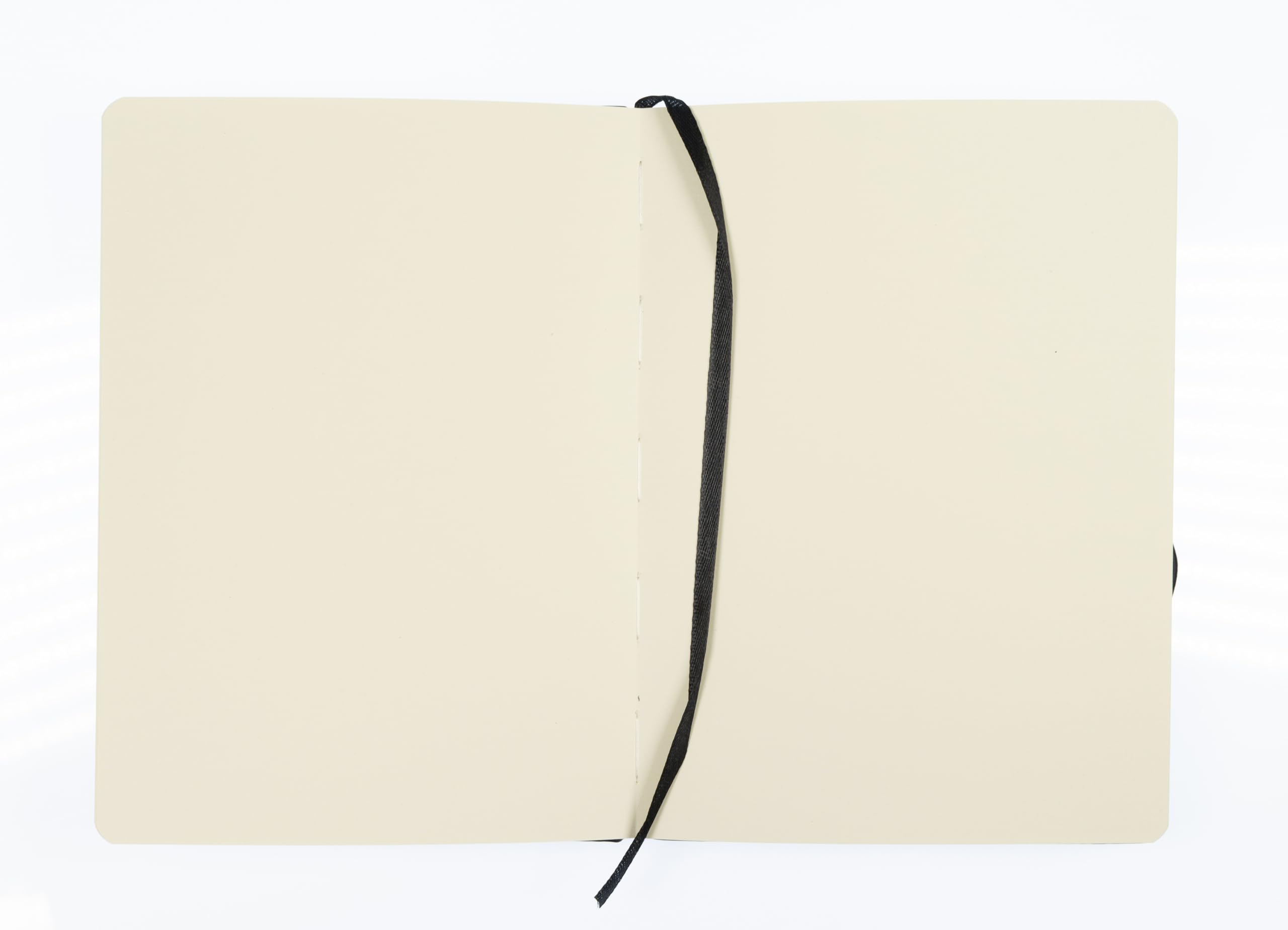 Kangaro Art Cuaderno de bocetos A5 negro PU tapa dura 80 hojas 140 gramos papel crema