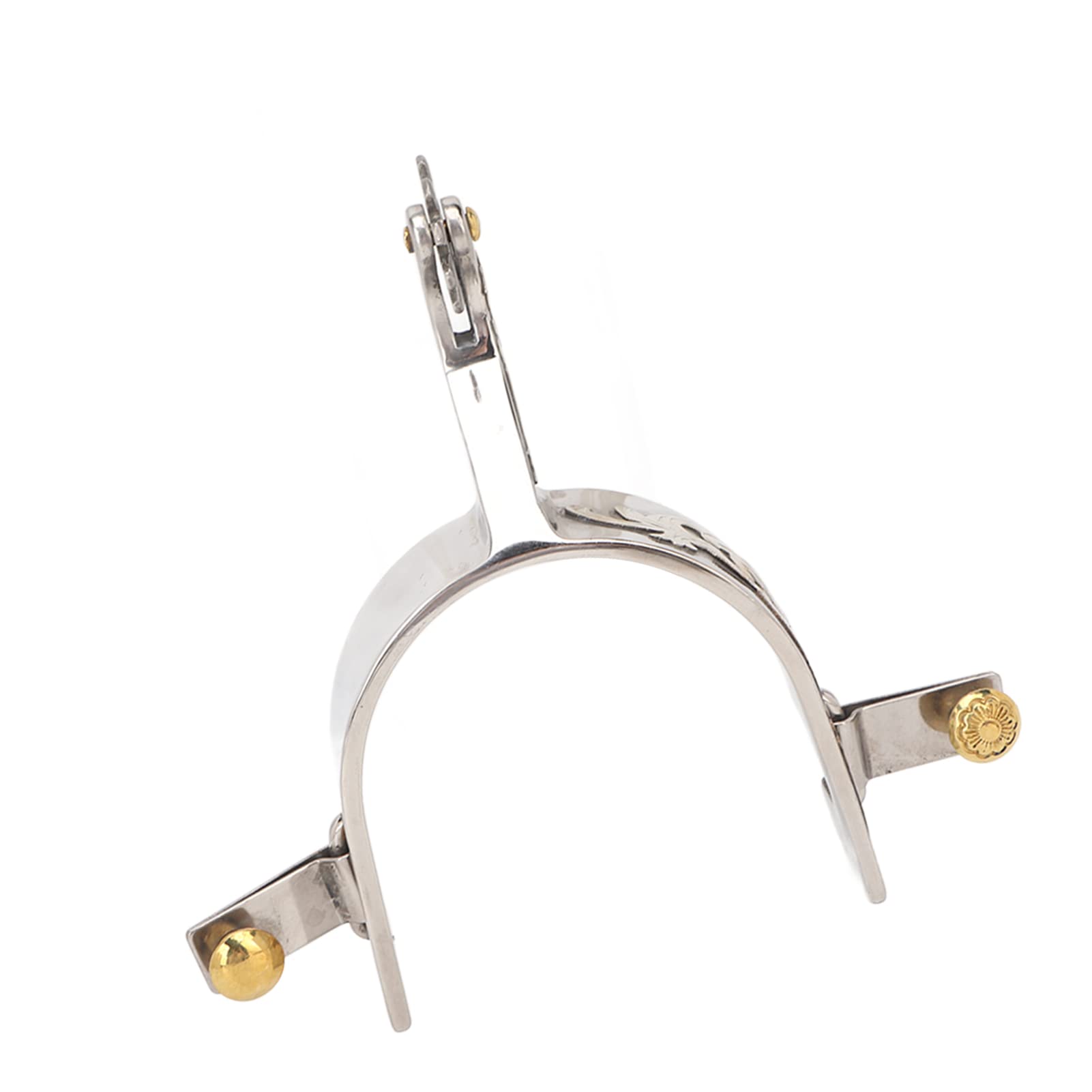 Espuelas para botas vaqueras, 1 par de espolones de caballo para hombres y mujeres, espolones de acero inoxidable con engranaje giratorio para entusiastas ecuestres