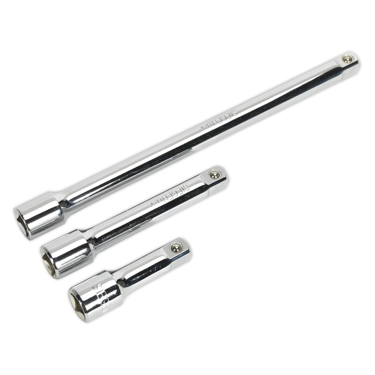 Siegen 3 Piece 1/2" Drive Socket Extension Bar Set