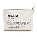 Bestie Definition Makeup Bag Best Friend Gift Work Bestie Friendship Gift Bestie Sister Gifts Sister...