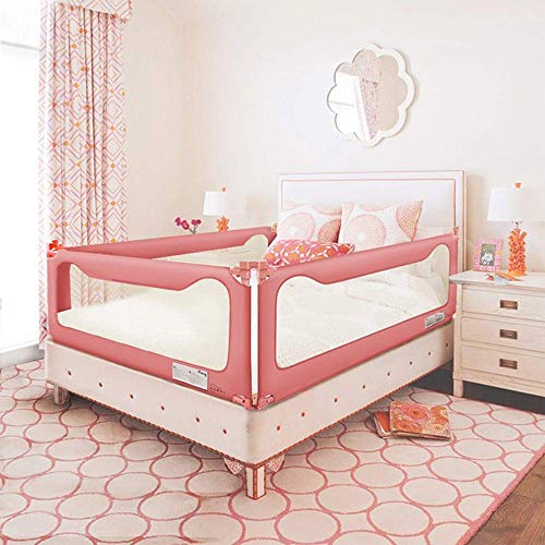 Barrière de lit bébé bleue 1,5m avec levage vertical réglable - 3