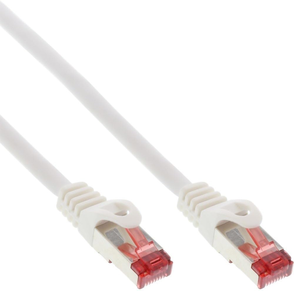 InLine® 76933 W S/FTP Patch Cable 250 MHz Halogen Copper 0.3 m White, Copper,White