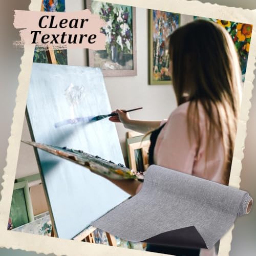 Miniatura 5 de Olycraft 10m Rollo De Lienzo De Algodón Para Pintura Artística Rollo De Lienzo Negro 37cm Rollos De Lienzo Para Pinturas De Gran Tamaño Fondo De Pintura Para Artistas Acrílica Al Óleo Sdk Murals Paint
