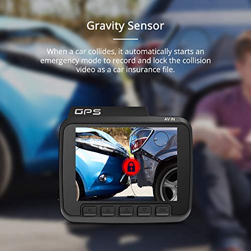 Product Image 3: AZDOME UHD 4K Dash Cam 2160P, GPS WiFi Dashboard Car Camera DVR Recorder with G Sensor, WDR,170° Wide Angle, Night Vision, Loop Recording, Parking Monitor, Support 128GB Max