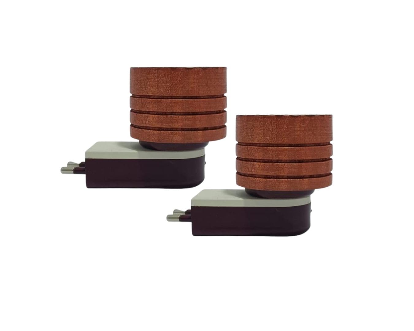 Eabir Wood Camphor Burner For Home | Kapoor Dani For Puja I Camphor Burner | Camphor Diffuser For Home Fragrance Pack Of 2, Brown