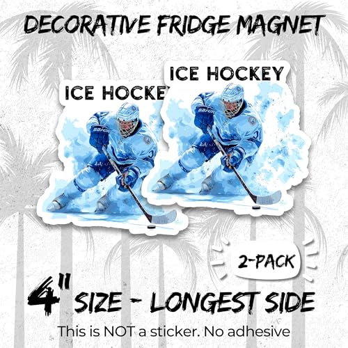 Imán Decorativo Hockey Sobre Hielo 4 Pulgadas Pack 2 miniatura 2