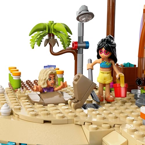 Image of LEGO Friends Family Vacation Beach Resort Building Set 42673 Building Blocks Toys for 8+ Gift for Boys and Girls