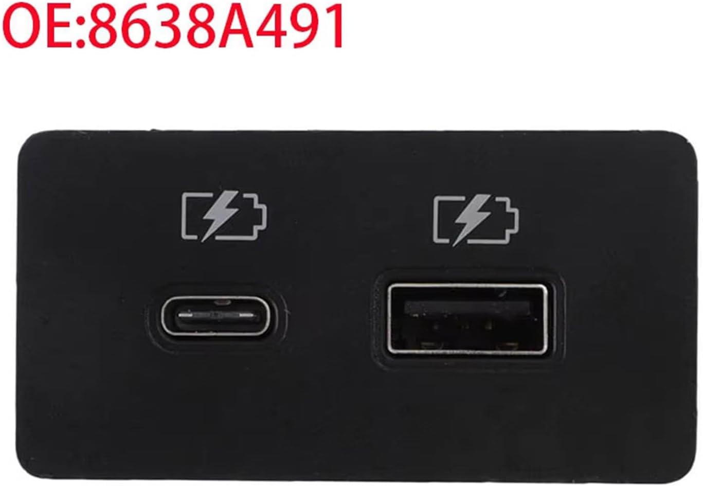 Car USB Port Adapter Assembly for 2022-2024 8638A491 8638A317 Player and USB Socket Replacement Part Adapter Audio Player