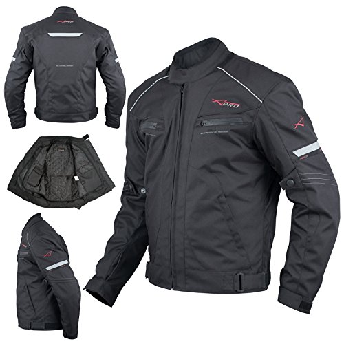 Veste étanche moto sport textile imperméable avec protections CE