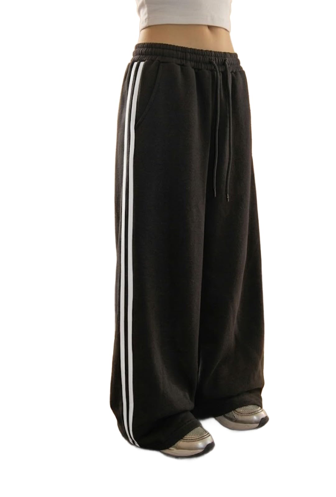 dockstreet Track Pant for Women || Baggy Fit || Track Pants || Full Elastic Jogger Track Pant ||-image-31
