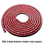 Car Door Seal Strip for BMW i4 2022-2025 Door Weather Stripping Rubber Trim Soundproof Adhesive Gap Seal Reduces Noise Car Accessories 26m
