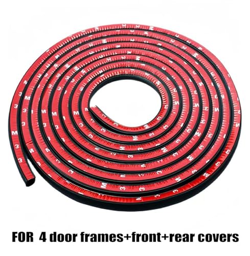 Car Door Seal Strip for BMW i4 2022-2025 Door Weather Stripping Rubber Trim Soundproof Adhesive Gap Seal Reduces Noise Car Accessories 26m