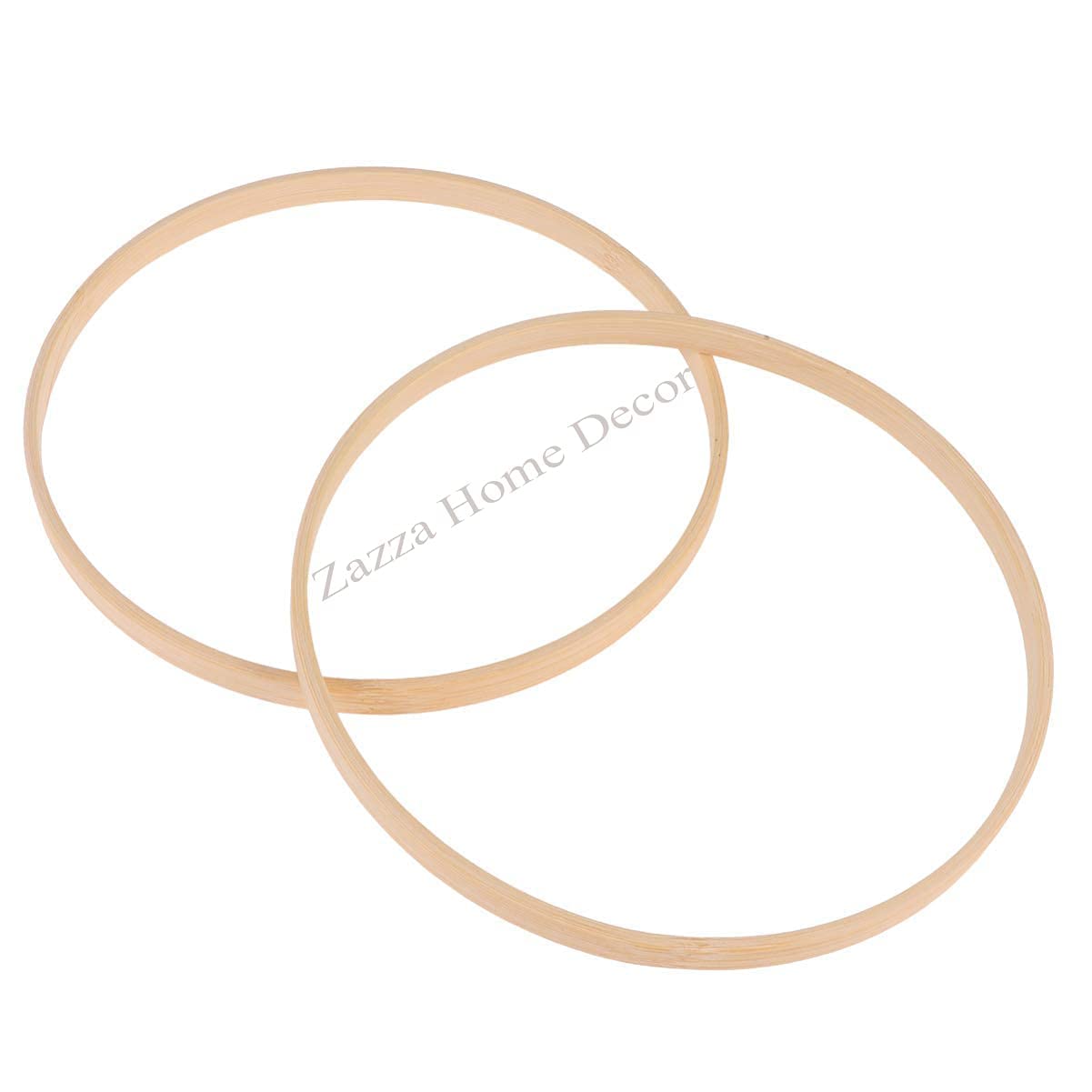 Zazza Home Decor's - 06 pcs Wooden Bamboo Dreamcatcher Rings Hoops Round Metal Hoops. (18 inch)-image-18