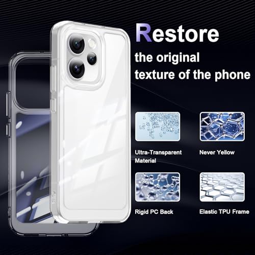 Image of Case for Oppo Reno 15 Pro 5G, Military Grade Drop Protection Phone Case, Yellowing Resistant, Anti-Scratch Hard PC Back, Shockproof Hard Ultra-Thin Protective Cover, Clear