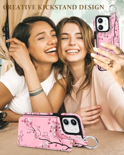 Shorogyt for iPhone 11 Wallet Case, Floral - image 6