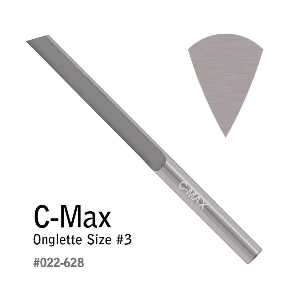 GRS® Tools 022-628 C-Max Carbide Onglette Graver Size #3