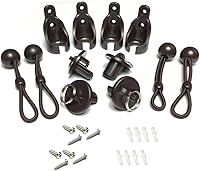 Vista 10 de Coolaroo - Kit de piezas de repuesto y tapa de extremo, compatible con piezas de repuesto Coolaroo para exteriores para toldos, amarres de sombra