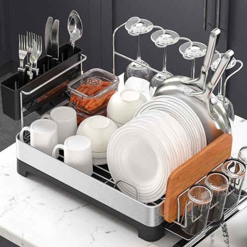 Urackify CA-LYM810836 Dish Drying Rack For Kitchen Counter, 304 Stainless Steel Dish Rack thumb #1