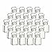 Produktbild gouveo 24er Set Gewürzgläser 150 ml eckig mit Glaskorken - Kleine Korkengläser mit Glasstopfen - Leere Vorratsgläser für Kräuter, Gewürze - Kleine Glasdose