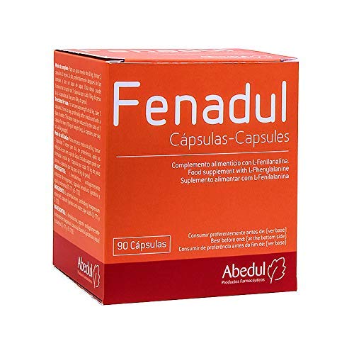 FENADUL Cápsulas Complemento Alimenticio con L- Fenilalanina | 90 cápsulas | Favorece la Producción de Melanina y el Bronceado | Repigmentante para Manchas Blancas en Cara y Cuerpo y Vitíligo