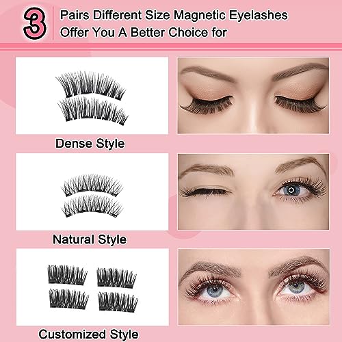 Ciglia Finte Magnetiche, 8 Paia Ciglia Magnetiche