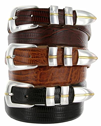 Marin Genuine Full-Grain Cowhide Leather Designer Dress Golf Belt 1-1/8"(30mm) taper down to 1"(25mm) wide.2