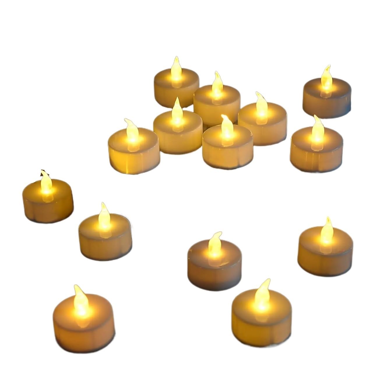Candele Led Candele Confezione da 48/24/12 candele for creare un'atmosfera calda e tremolante(48-Pack)