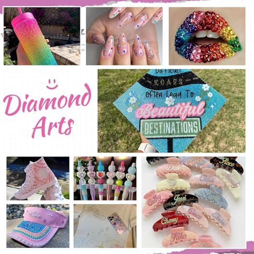 xinyee 40 Colors Resin Jelly Rstones for Bedazzling, 3m 32000 Pcs Flatback ms for Crafting, Bedazzling Kit with 3Pcs Glue for Clothing Shoes Nail Book Shoes Nail Art - 3
