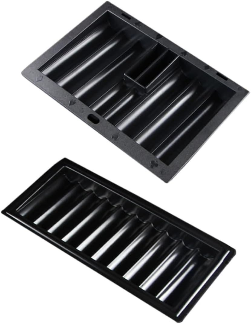 Table Chip Tray Family Games Poker Chip Holder Poker Chip Tray Dealer Serving Tray Small Compartments