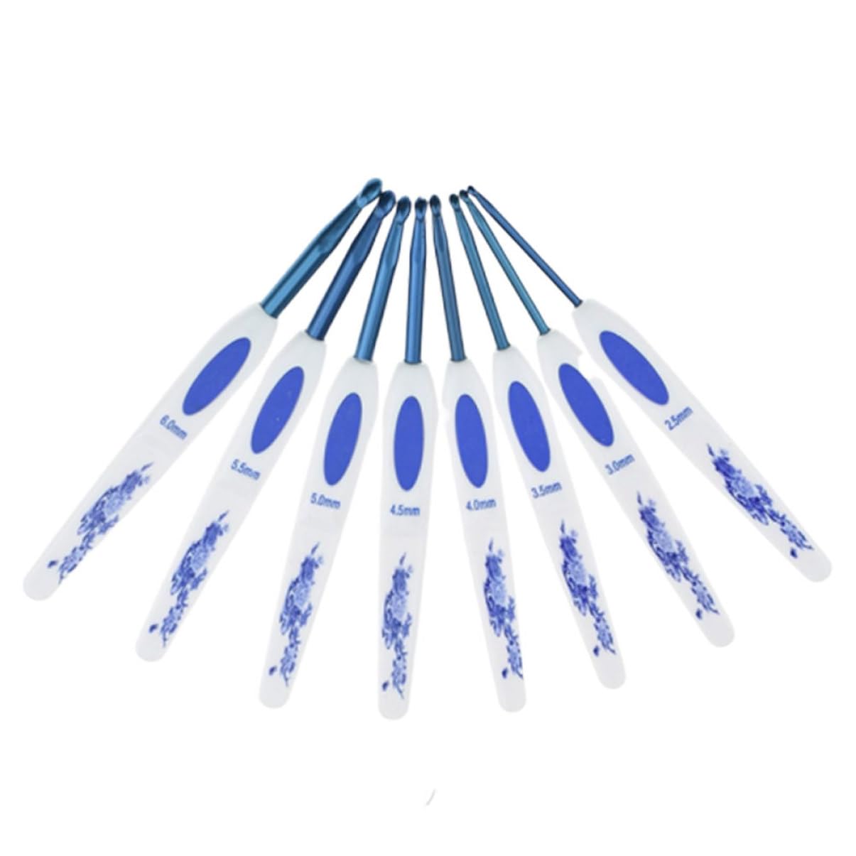 Angoily 3 Set Uncinetti Ergonomici Kit Completo con Diverse per Principianti e Professionisti Realizzati per Duraturo e Comodo per Scialli e