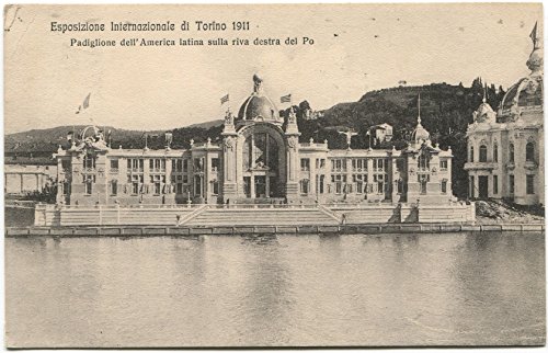 1911 Torino esposizione internazionale padiglione America Latina Ronen FP B/N VG Cartolina Postale