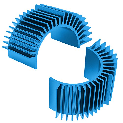 Hobbypark 2-Pack Aluminum Electric Motor Heat Sink Cooling Fins for RS540 550 540 3650 Size RC Parts