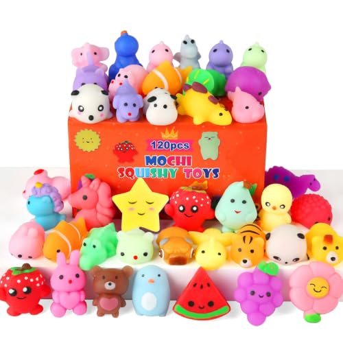 120 Pack Squishy Toys, Kawaii Squishies Party Favors for Kids