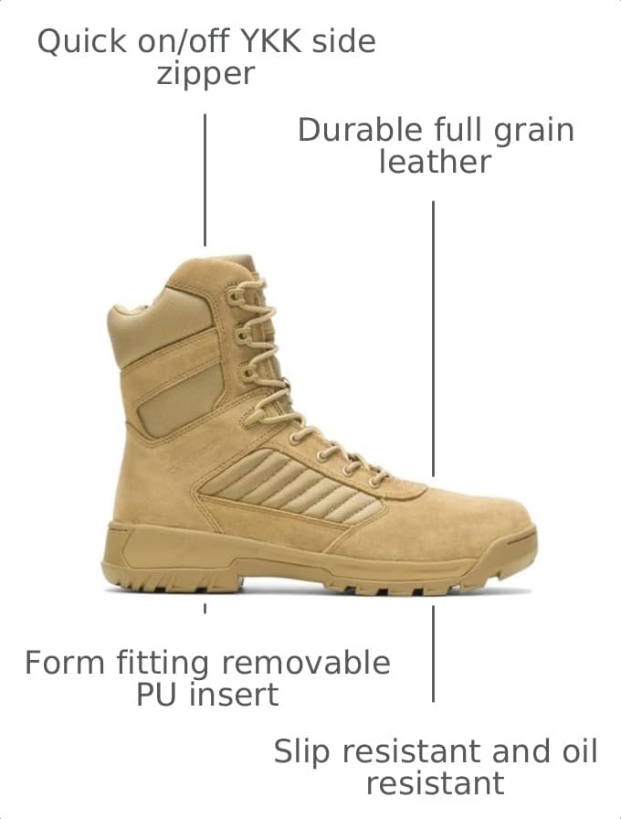 Image of Bates Men's Tactical Sport 2 Tall Zip Military and Tactical Boot