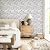 SMOOSTIKC 3D Faux Brick Wall Panels Peel and Stick, 10 Pcs 11.8" x 11.8", Small Brick-Look Textured Wall Sticker, Ultra-Light Thin PVC Wall Covering Tiles for Quick DIY, Retro Warm Whitewash