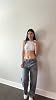 Jeans de pierna ancha 2026 para mujer, tiro alto, desgastados, elásticos, holgados, pantalones de mezclilla 8